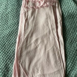 Pink Ruffled Pajama Pants